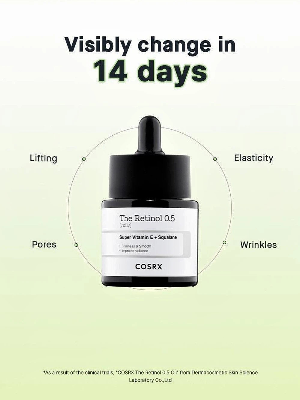 COSRX The Retinol 0.5 Oil with Super Vitamin E + Squalane